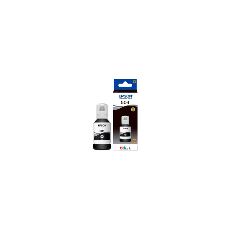 Tinta original Epson T504 127ml, color negro