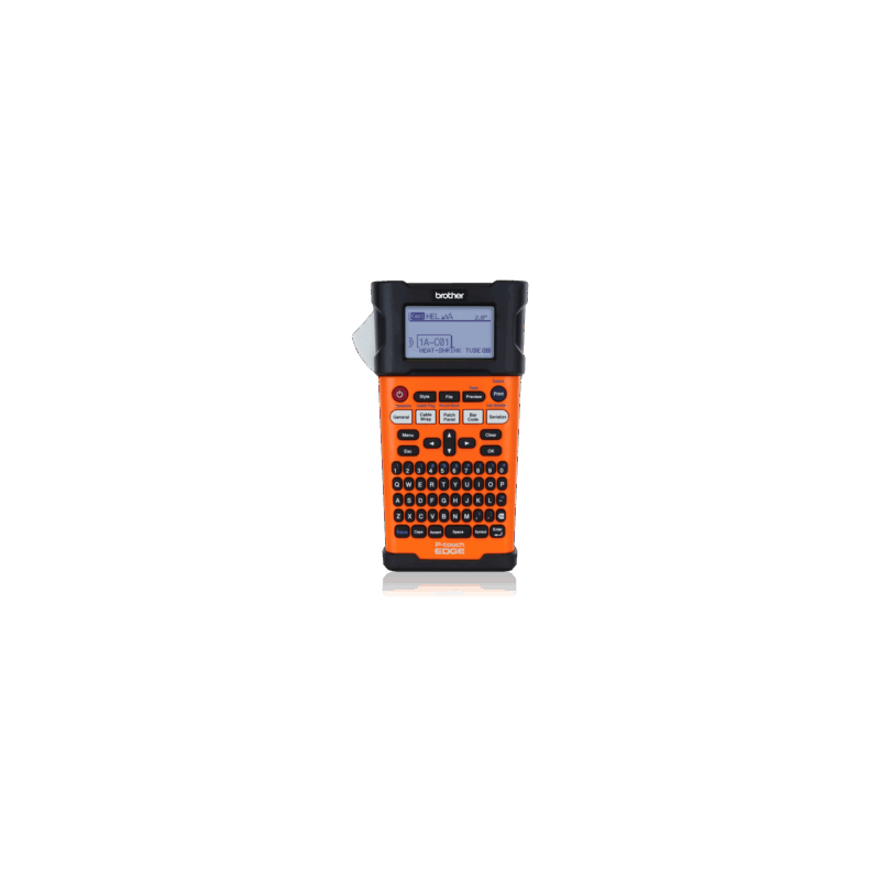 Brother Rotulador P-touch EDGE PT-E300, Transferencia Térmica, 180 x 180 DPI, Negro/Naranja