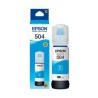 Tinta original Epson T504 70ml, color Cyan