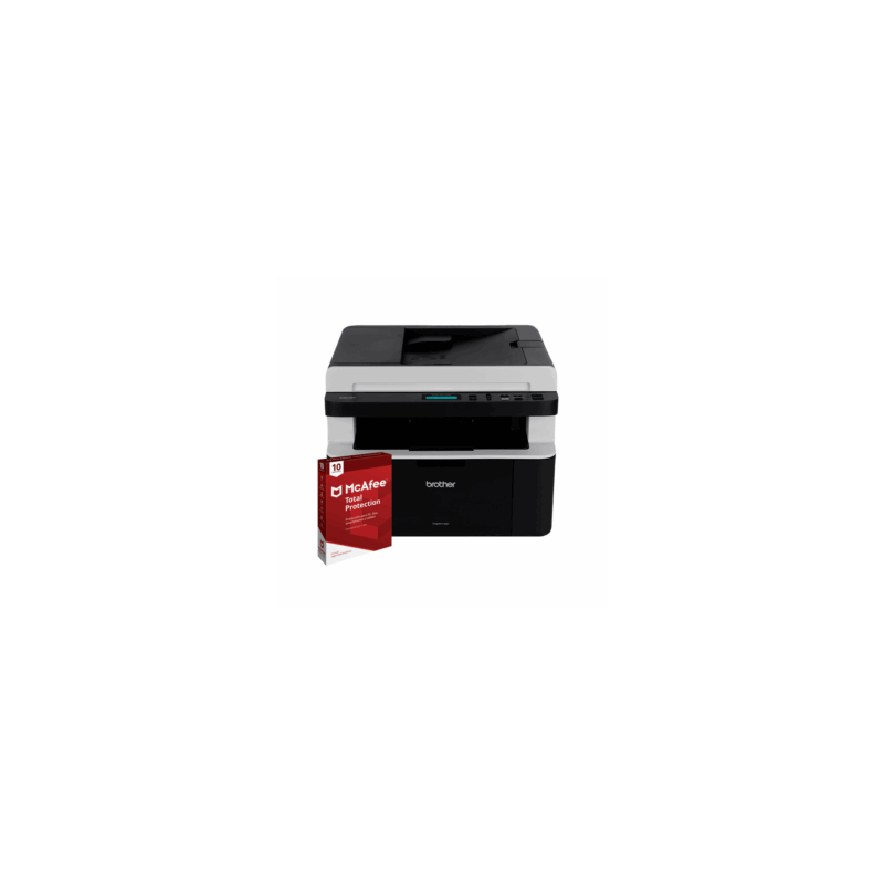 Brother DCP-1617NW Multifuncional Láser + McAfee Total Protection (10 Dispositivos)