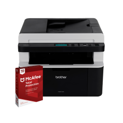 Brother DCP-1617NW Multifuncional Láser + McAfee Total Protection (10 Dispositivos)