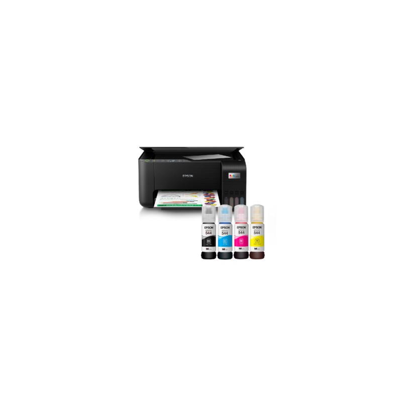 Multifuncional Epson Ecotank L3250 + Kit de tintas T544