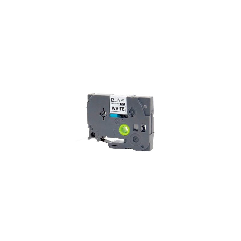 Cinta Brother TZE231 Negro en Blanco, 12mm x 8m P-Touch